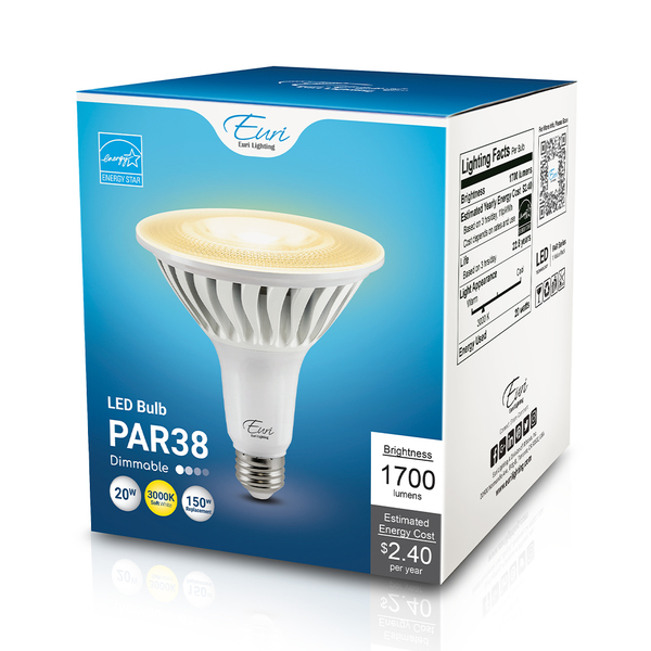 Euri Lighting LED PAR38 150W Dim ES EP38-20W6001e